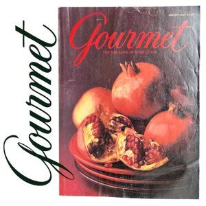 1 Vintage Gourmet Magazine January 2020 Cookbook Recipes Reading Supplies Coffee